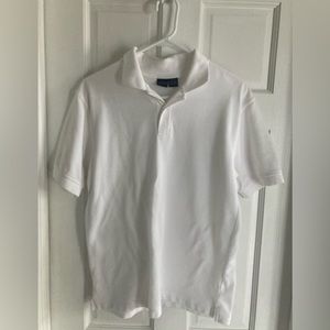 White IZOD boys golf shirt